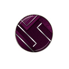 Purple Abstract Background, Luxury Purple Background Hat Clip Ball Marker (4 Pack) by nateshop
