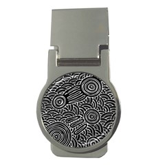 Authentic Aboriginal Art - Meeting Places Money Clips (round)  by hogartharts