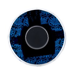 Blue Floral Pattern Floral Greek Ornaments On-the-go Memory Card Reader by nateshop