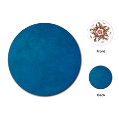 Blue Stone Texture Grunge, Stone Backgrounds Playing Cards Single Design (round) by nateshop