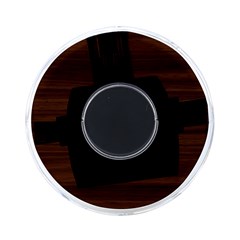 Dark Brown Wood Texture, Cherry Wood Texture, Wooden On-the-go Memory Card Reader by nateshop