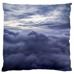 Majestic Clouds Landscape Large Premium Plush Fleece Cushion Case (one Side) by dflcprintsclothing