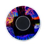 Blue And Purple Mountain Painting Psychedelic Colorful Lines On-the-Go Memory Card Reader Front