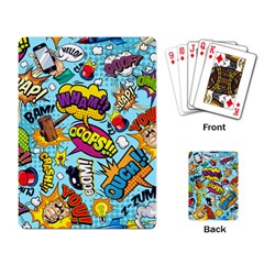 Vintage Tattoos Colorful Seamless Pattern Playing Cards Single Design (rectangle) by Bedest