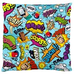Graffiti Word Seamless Pattern Large Premium Plush Fleece Cushion Case (Two Sides) Back