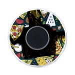 Seamless Pizza Slice Pattern Illustration Great Pizzeria Background On-the-Go Memory Card Reader Back