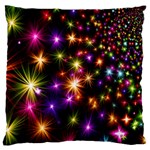 Star Colorful Christmas Xmas Abstract Standard Premium Plush Fleece Cushion Case (One Side) Front