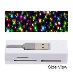 Star Colorful Christmas Abstract Memory Card Reader (stick) by Cemarart