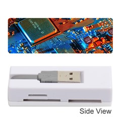 Gray Circuit Board Electronics Electronic Components Microprocessor Memory Card Reader (stick) by Cemarart