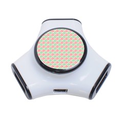 Spirals Geometric Pattern Design 3-port Usb Hub by Ndabl3x