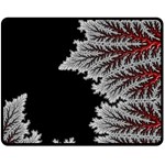Silhouette Of Aurora Borealis Two Sides Fleece Blanket (Medium) 58.8 x47.4  Blanket Back
