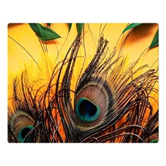 Oceans Stunning Painting Sunset Scenery Wave Paradise Beache Mountains Premium Plush Fleece Blanket (large) by Cemarart