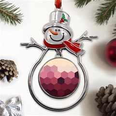 Love Amour Butterfly Colors Flowers Text Metal Snowman Ornament by Grandong