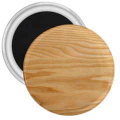 Light Wooden Texture, Wooden Light Brown Background 3  Magnets by nateshop