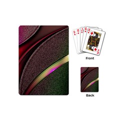 Flower Patterns Pattern Beige Green Playing Cards Single Design (mini) by Proyonanggan