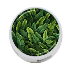 Green Leaves 4-port Usb Hub (one Side) by goljakoff