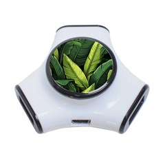 Banana Leaves Pattern 3-port Usb Hub by goljakoff