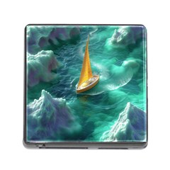 Mountains Sunset Landscape Nature Memory Card Reader (square 5 Slot) by Cemarart