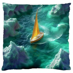 Countryside Landscape Nature Standard Premium Plush Fleece Cushion Case (two Sides) by Cemarart