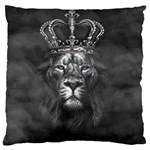 Lion King Of The Jungle Nature Standard Premium Plush Fleece Cushion Case (One Side) Front