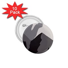 Mountain Wolf Tree Nature Moon 1 75  Buttons (10 Pack) by Cemarart