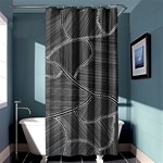 Authentic Aboriginal Art - Farm Lands 4 Shower Curtain 36  x 72  (Stall)  Curtain(36 X72 )