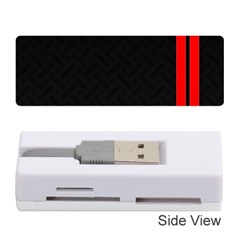 Abstract Black & Red, Backgrounds, Lines Memory Card Reader (stick) by nateshop