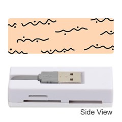 Lines Dots Pattern Abstract Memory Card Reader (stick) by Cemarart