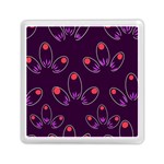 Pattern Petals Dots Print Seamless Memory Card Reader (Square) Front