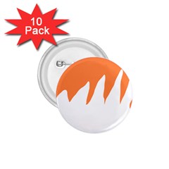 Orange Background Halloween 1 75  Buttons (10 Pack) by Cemarart