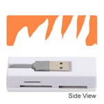 Orange Background Halloween Memory Card Reader (Stick) Front
