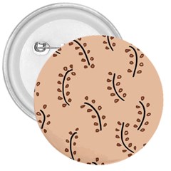 Leaves Plants Dots Pattern 3  Buttons by Cemarart