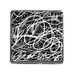 Ink Texture Colorful Blots Red Memory Card Reader (square 5 Slot) by Cemarart