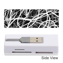 Ink Texture Colorful Blots Red Memory Card Reader (stick) by Cemarart