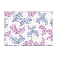 Leaves Line Art Background Sticker A4 (10 Pack) by Cemarart