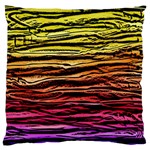 Rainbow Wood Digital Paper Pattern Standard Premium Plush Fleece Cushion Case (Two Sides) Back