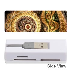 Fractal Floral Ornament Wave Vintage Retro Memory Card Reader (stick) by Cemarart