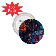 Wallet City Art Graffiti 1 75  Buttons (100 Pack)  by Bedest