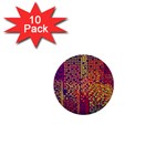 Building Architecture City Facade 1  Mini Buttons (10 pack)  Front