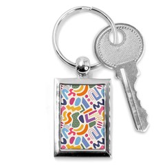 Abstract Pattern Background Key Chain (rectangle) by Maspions