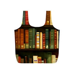Books Bookshelves Library Fantasy Apothecary Book Nook Literature Study Full Print Recycle Bag (s) by Grandong