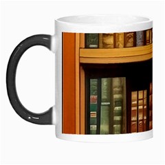 Room Interior Library Books Bookshelves Reading Literature Study Fiction Old Manor Book Nook Reading Morph Mug by Grandong