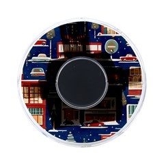 Cars Snow City Landscape Vintage Old Time Retro Pattern On-the-go Memory Card Reader by Maspions