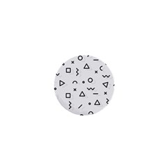 Memphis Pattern 1  Mini Buttons by Apen