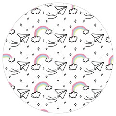 Cute Art Print Pattern Round Trivet by Apen