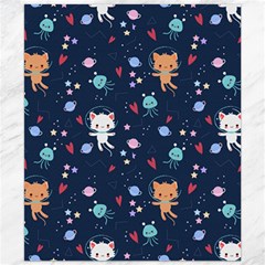 Cute Astronaut Cat With Star Galaxy Elements Seamless Pattern Canvas 20  X 24  by Apen