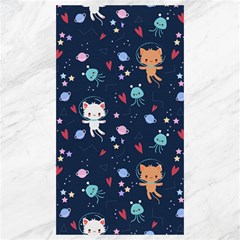 Cute Astronaut Cat With Star Galaxy Elements Seamless Pattern Canvas 40  X 72  by Apen