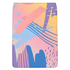 Abstract Lines Dots Pattern Purple Pink Blue Removable Flap Cover (s) by Maspions