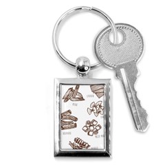 Pasta Mie Spageti Rigatoni Lasagna Key Chain (rectangle) by Askadina
