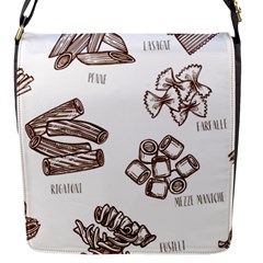 Pasta Mie Spageti Rigatoni Lasagna Flap Closure Messenger Bag (s) by Askadina